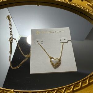 Kendra Scott Gold Heart Necklace